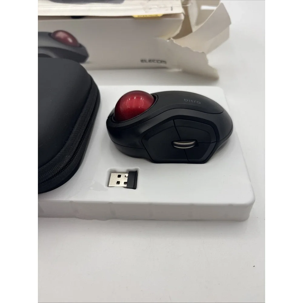 ELECOM Wireless Trackball Mouse M-MT2DRSBK S size 5-Button JP